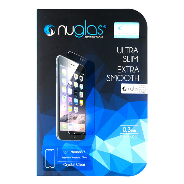 iPhone 7/8/SE 2020/SE 2022 Schutzfolie Panzerglas Tempered Glass NUGLAS mit Blister