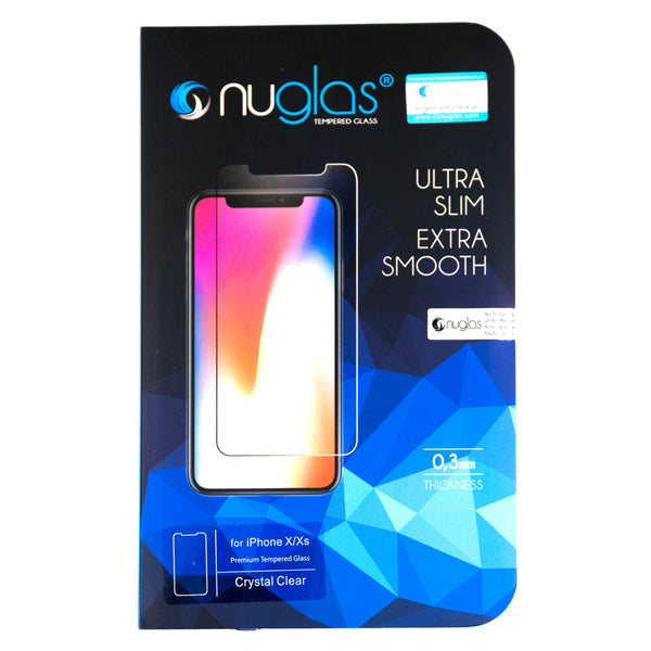 iPhone X / XS / 11 PRO Schutzfolie Panzerglas Tempered Glass NUGLAS mit Blister