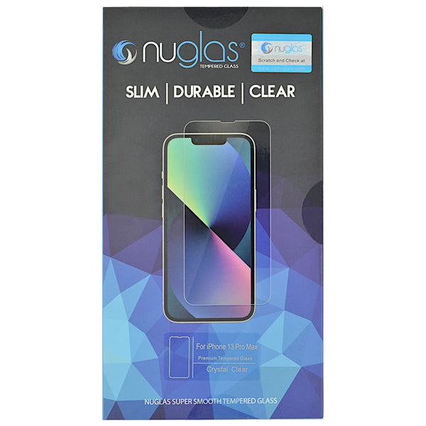 iPhone 13 PRO MAX Schutzfolie Panzerglas Tempered Glass NUGLAS mit Blister