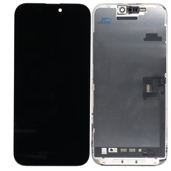 OLED pulled Displayeinheit kompatibel für iPhone 16 Pro Max schwarz