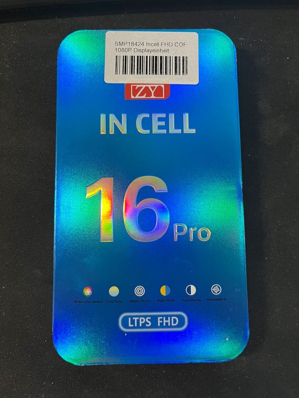 Incell FHD COF 1080P Displayeinheit kompatibel für Iphone 16 Pro