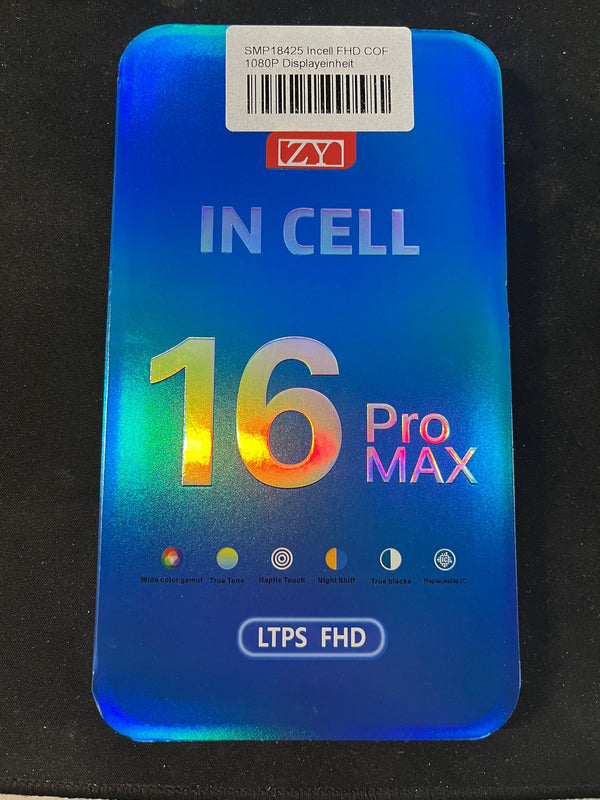 Incell FHD COF 1080P Displayeinheit kompatibel für Iphone 16 Pro Max