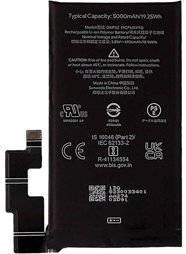 Original Google Pixel 7 Pro Akku GMF5Z Batterie Battery Accu 5000mAh